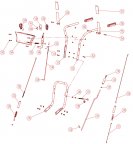 Snowdevil YT9404 steering assembly - ohjausvarsisetti, varaosat lumilinkoon